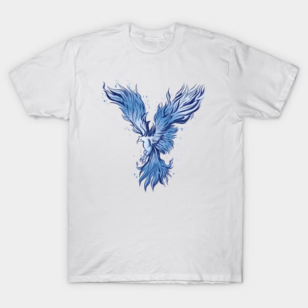 The Blue Phoenix T-Shirt by JFDesign123